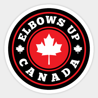Elbows-Up Sticker